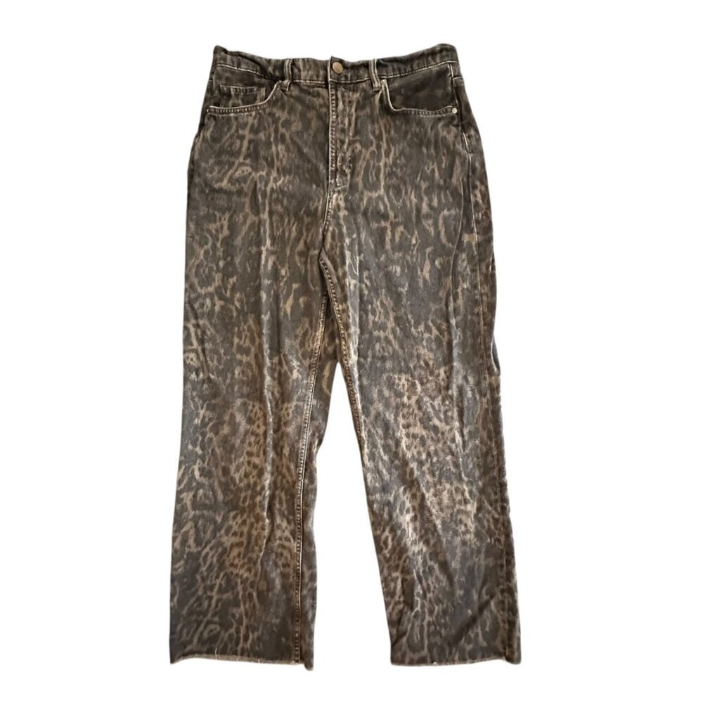 All Saints Jeans Blake Wide Leg women's W30 Jinx Golden Brown, raw hem